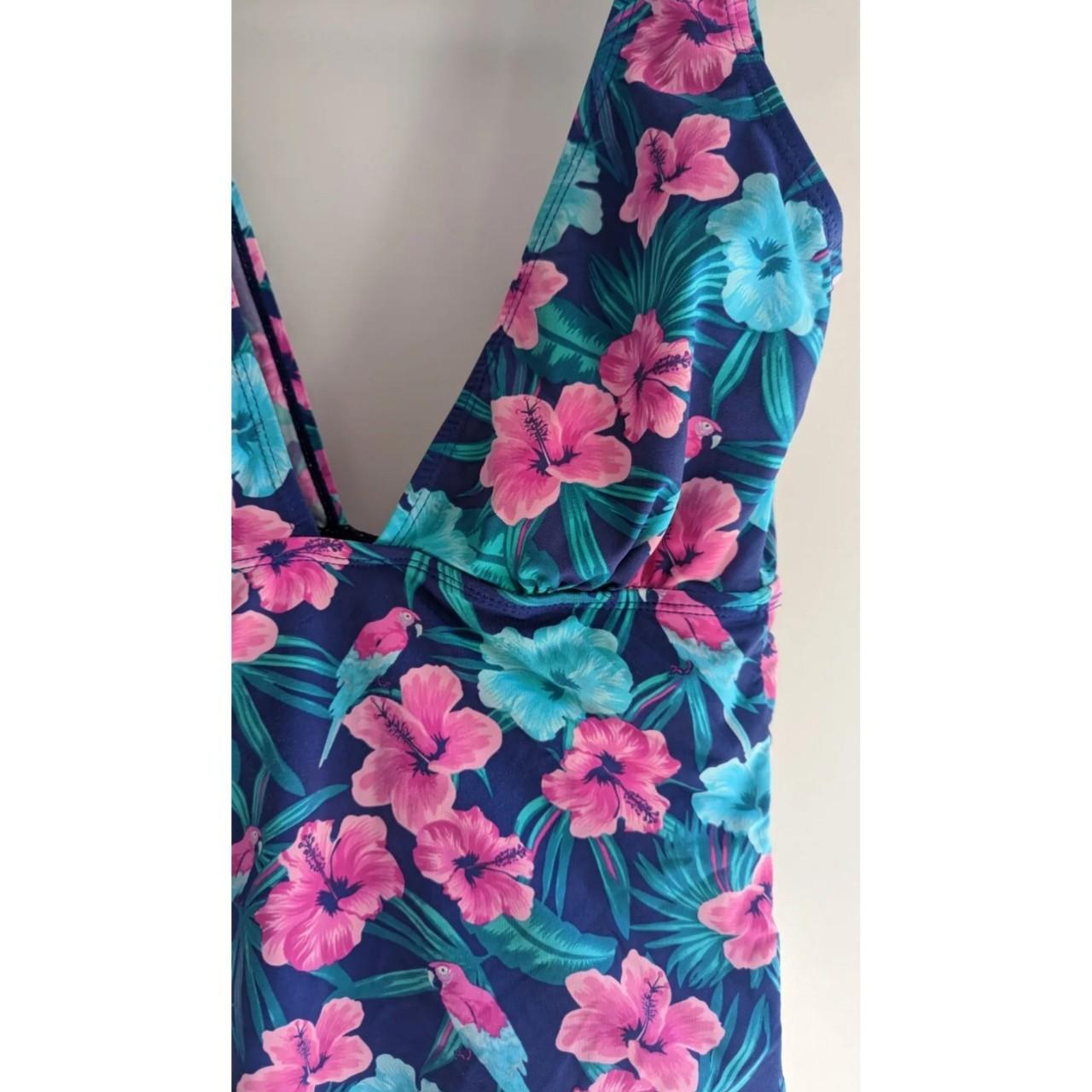 Primark Women's Pink and Purple Swimsuit-one-piece | Depop