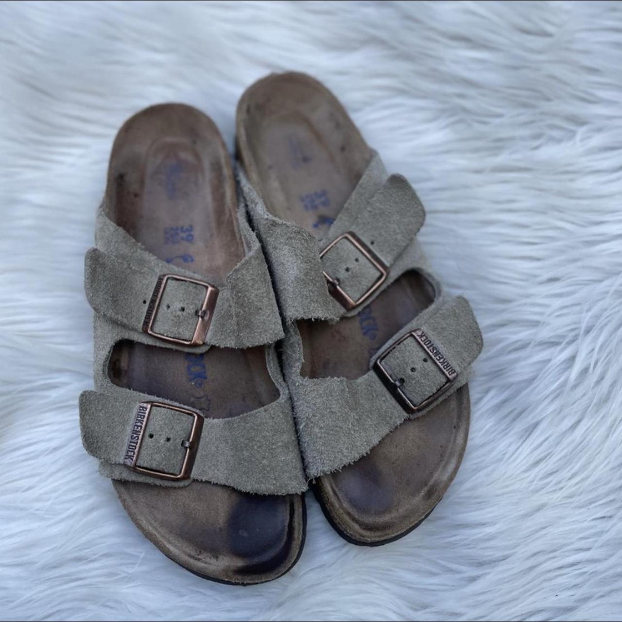 Good used condition birkenstock sandals size 39... Depop