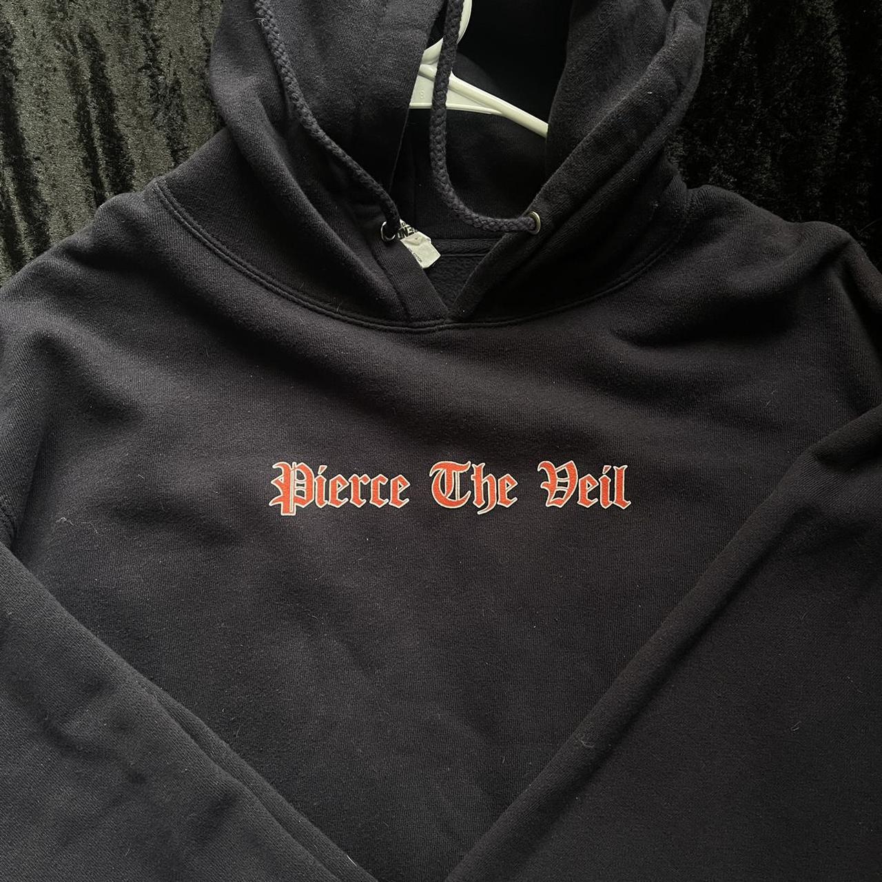 pierce the veil hoodie. used but still in good... Depop