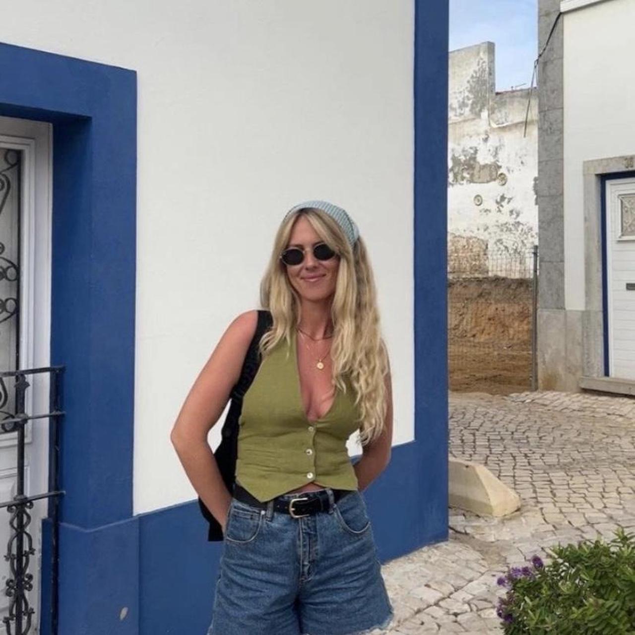 Verge girl linen halter crop BRAND NEW never worn... Depop