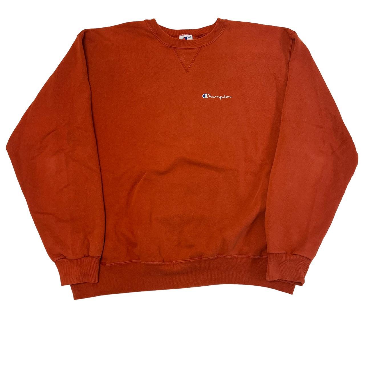 Men's champion shop orange sweatshirt