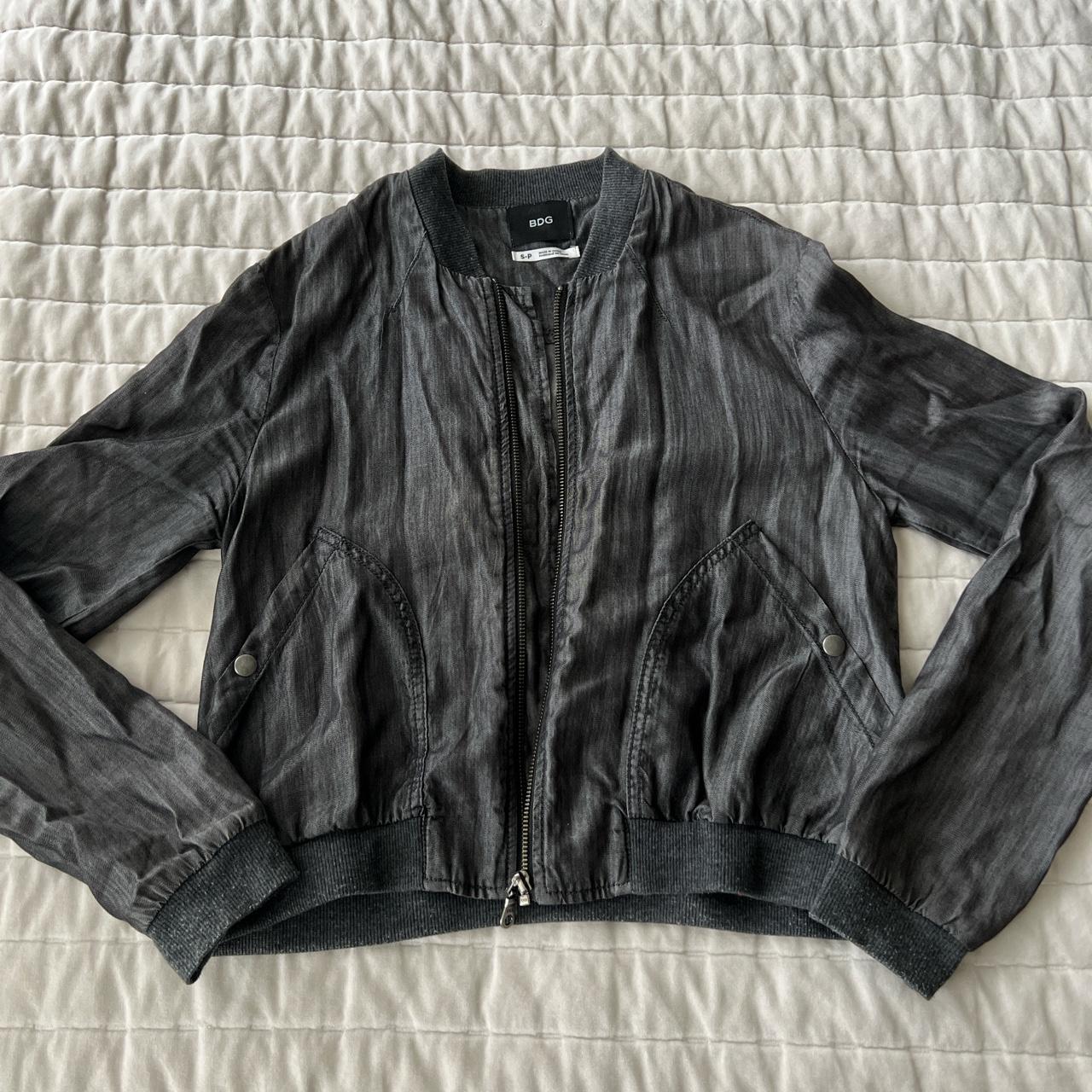 Chambray bomber jacket outlet womens