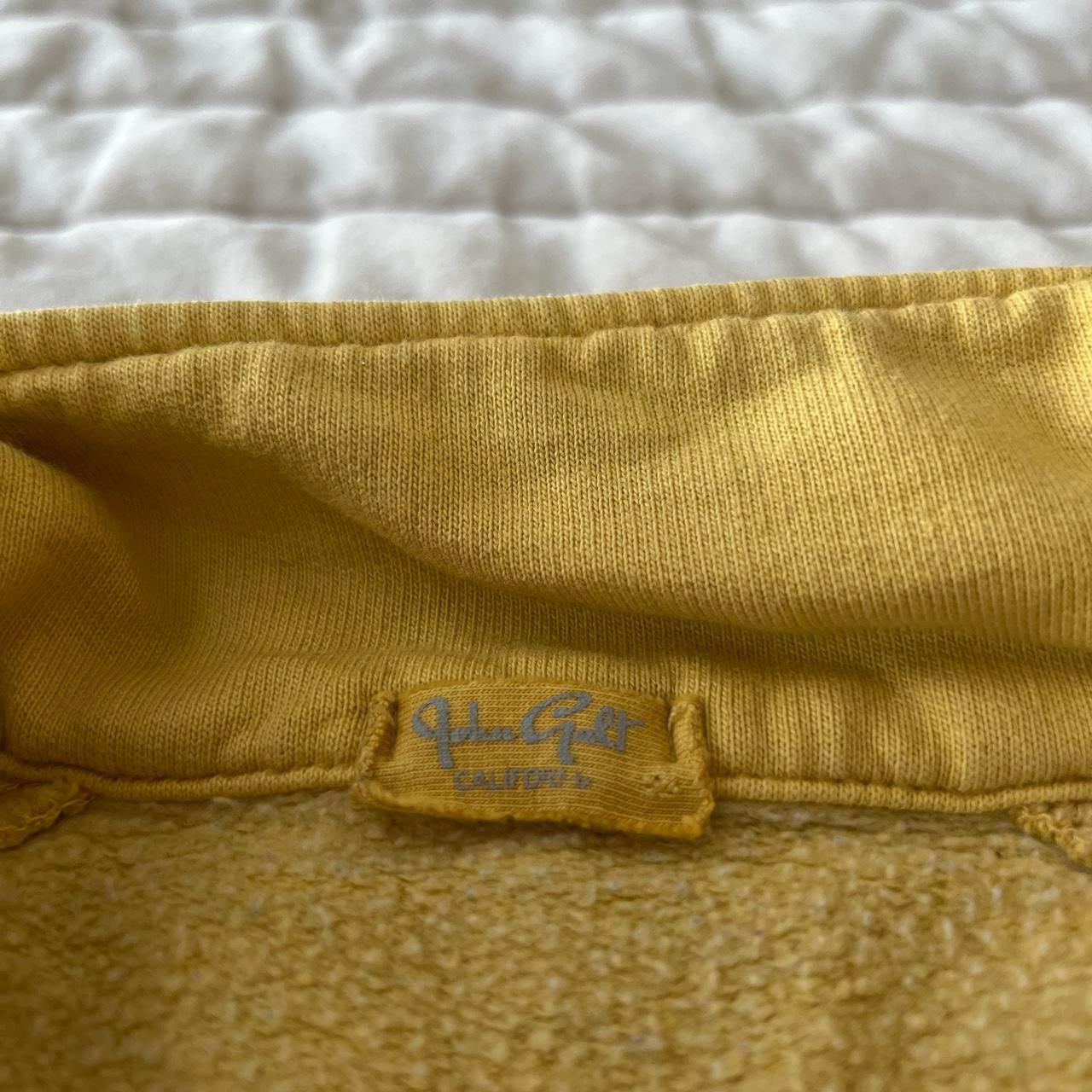 John Galt yellow cropped quarter zip cute basic... Depop
