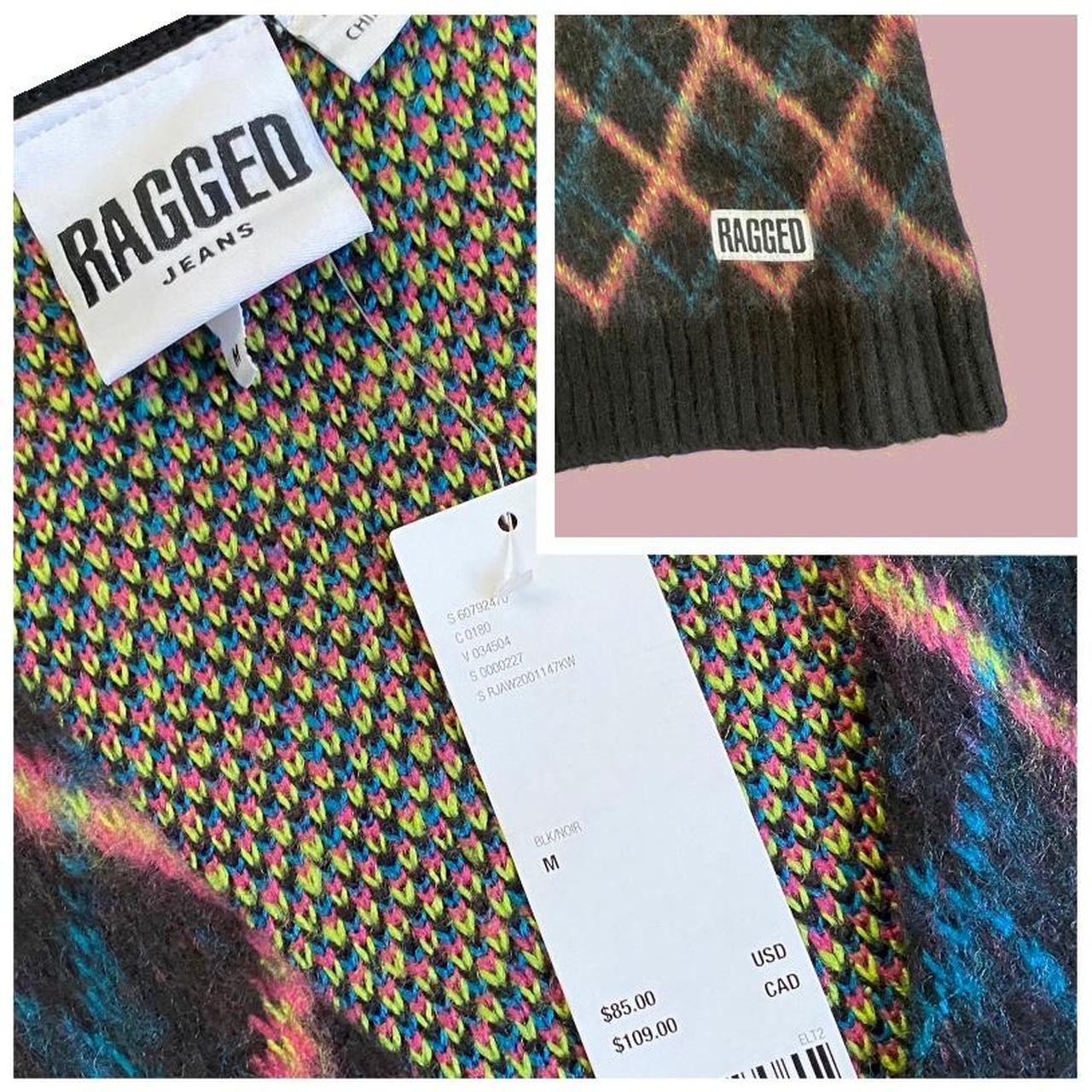 The Ragged Priest Women's Black and Pink Cardigan (2)