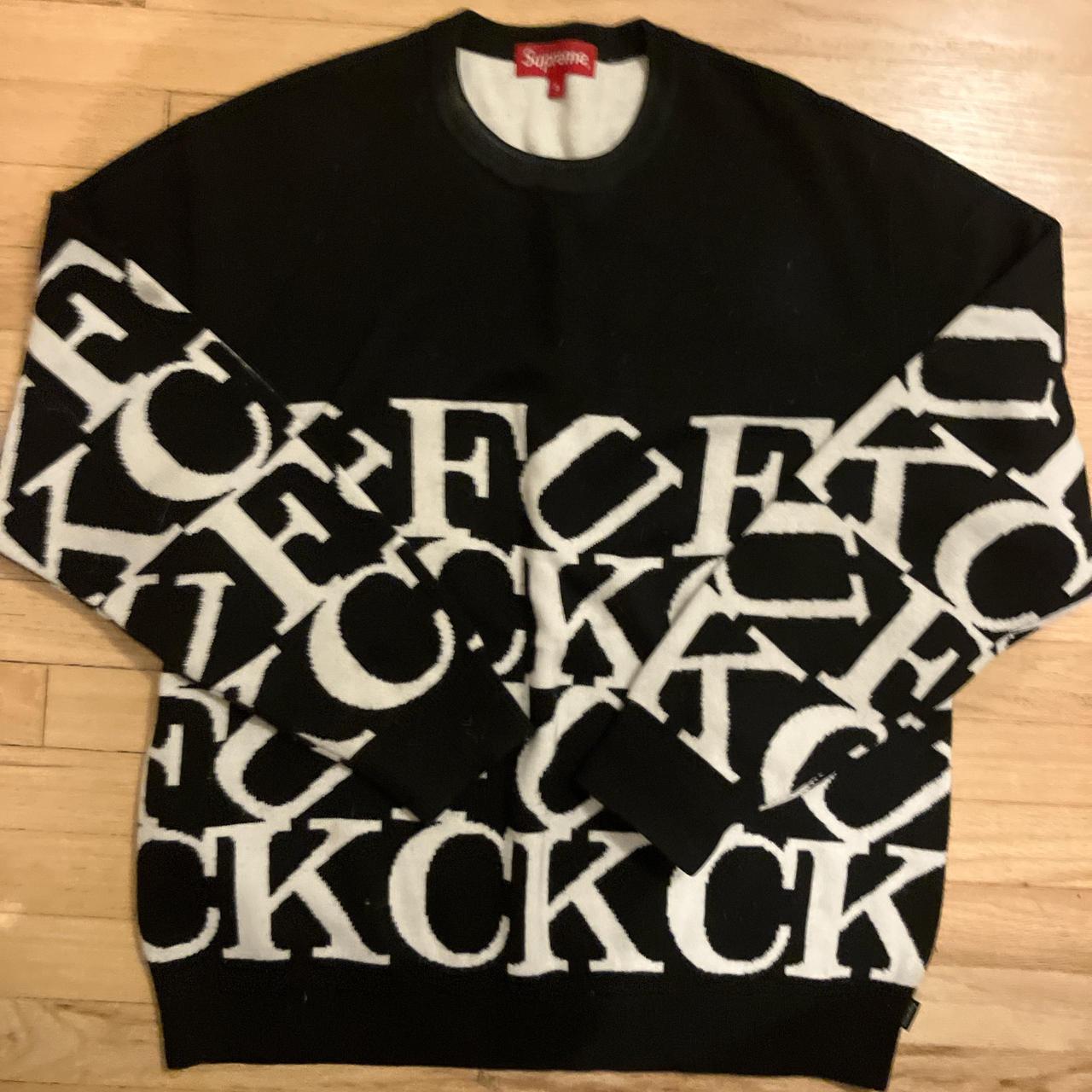 Supreme knit sweater size smalll NO offers priced Depop