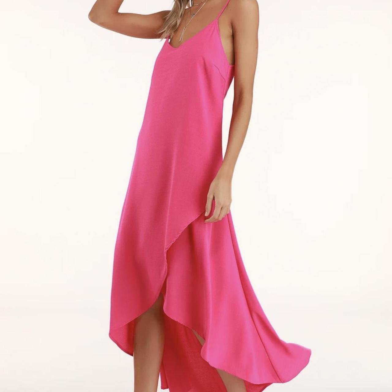 Lulus Women's Pink Dress | Depop