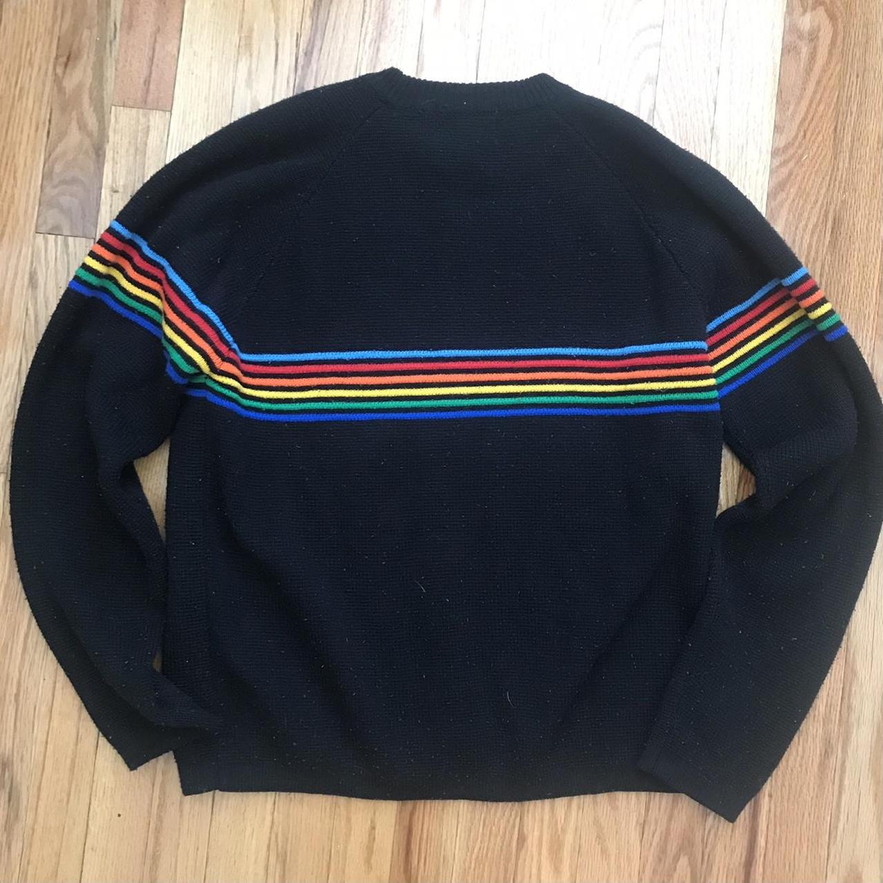 Black rainbow cheap sweater