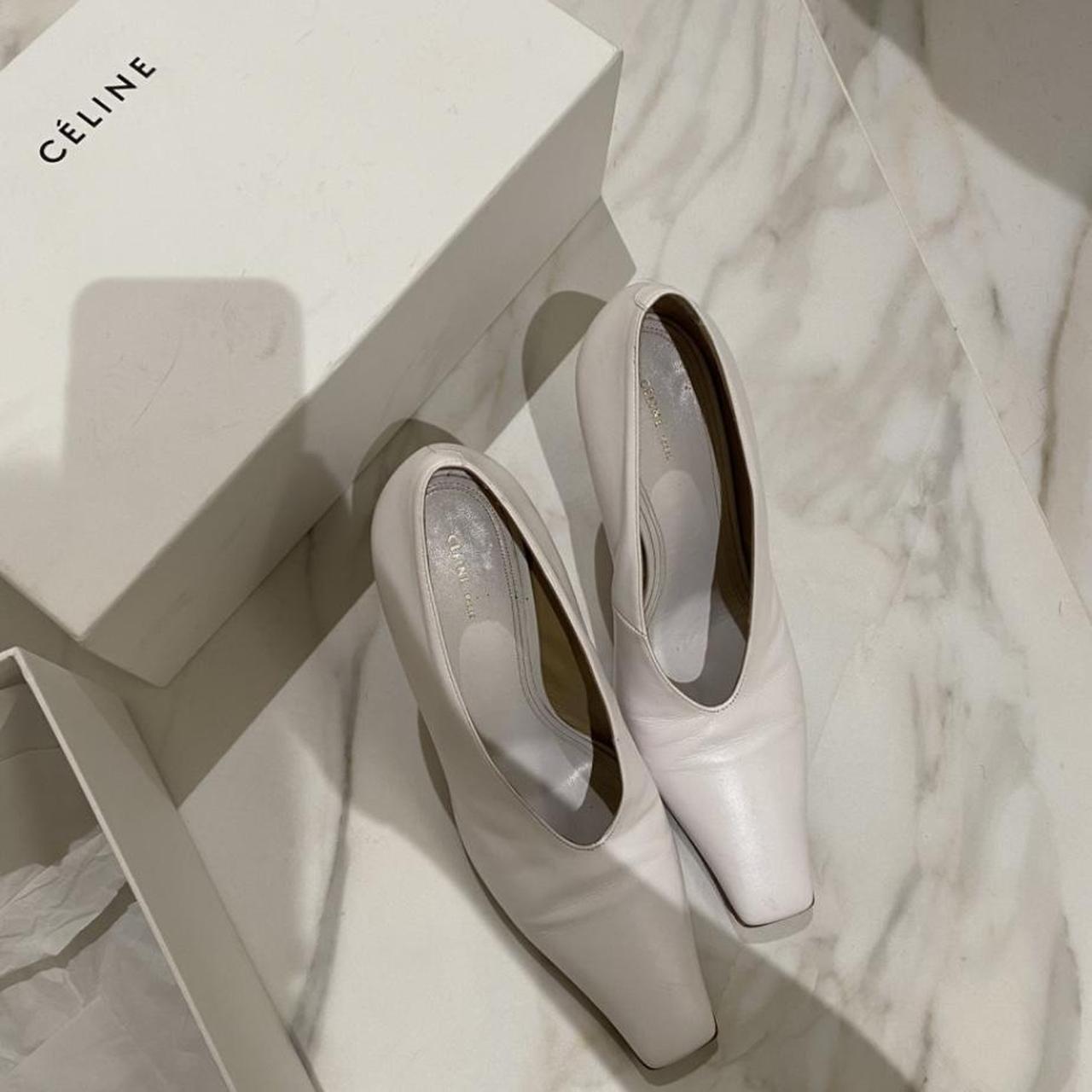 Celine 2024 white pumps