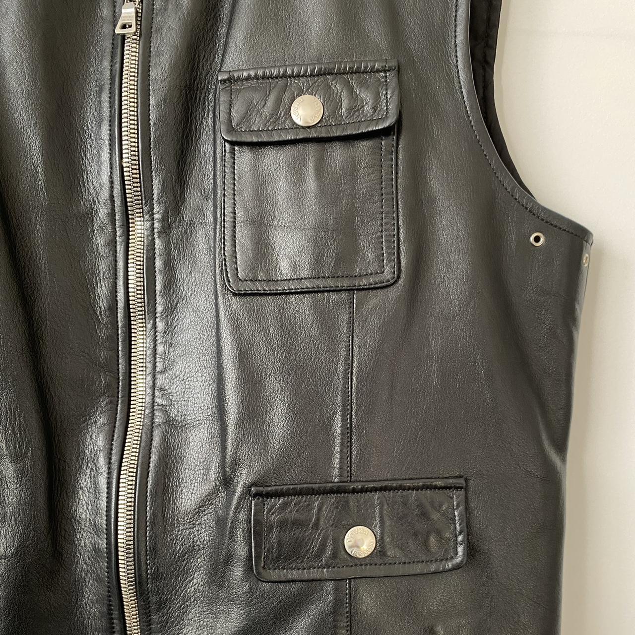 Prada Black Leather Tactical Vest Leather and nylon... - Depop