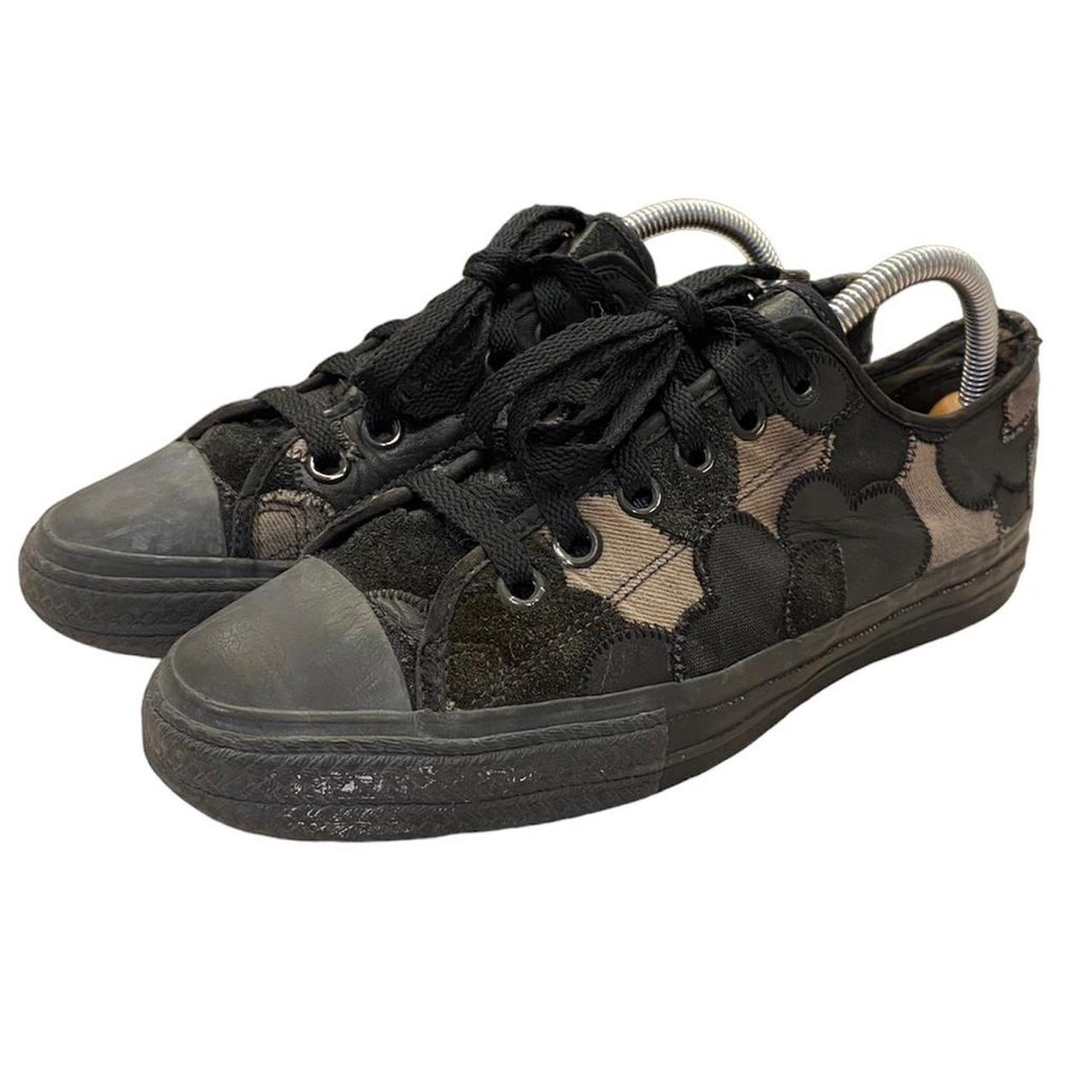 number(n)ine赤黒ブロックチェック柄スニーカー　宮下期 NUMBER (N)INE “TOUCH ME IM SICK” SPRING/SUMMER 2003 | Depop