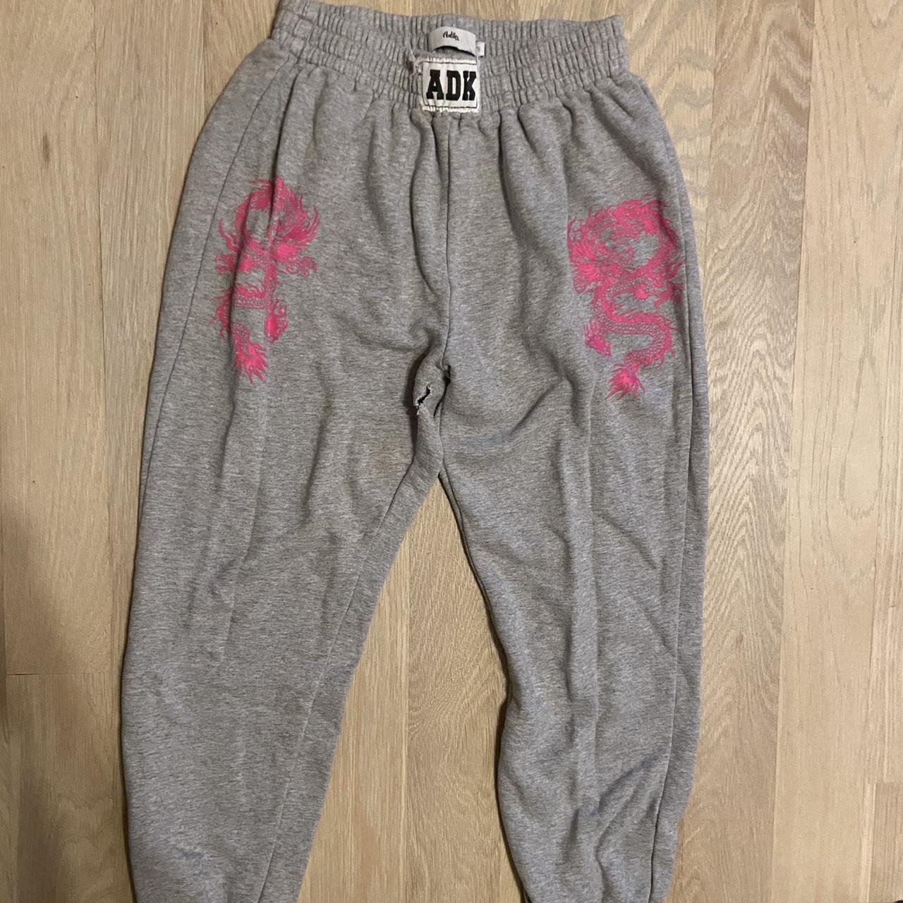 Adika sweatpants Size medium Small hole in middle - Depop