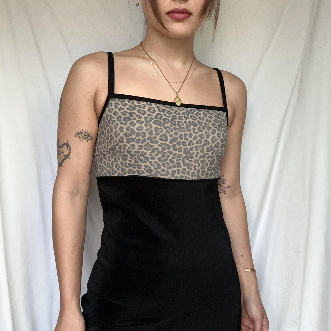Vintage Cheetah Print Formal Dress Would be so cute... - Depop