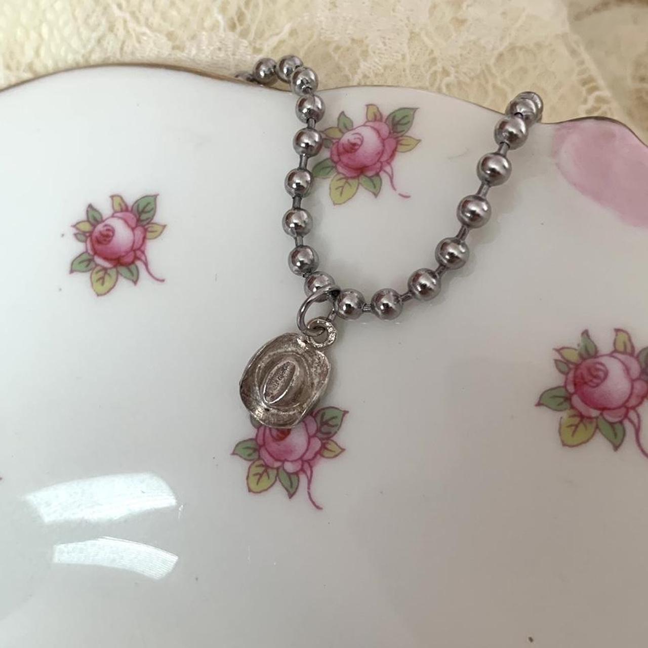 Vintage Cowboy Hat Charm Necklace Handmade by me!... Depop