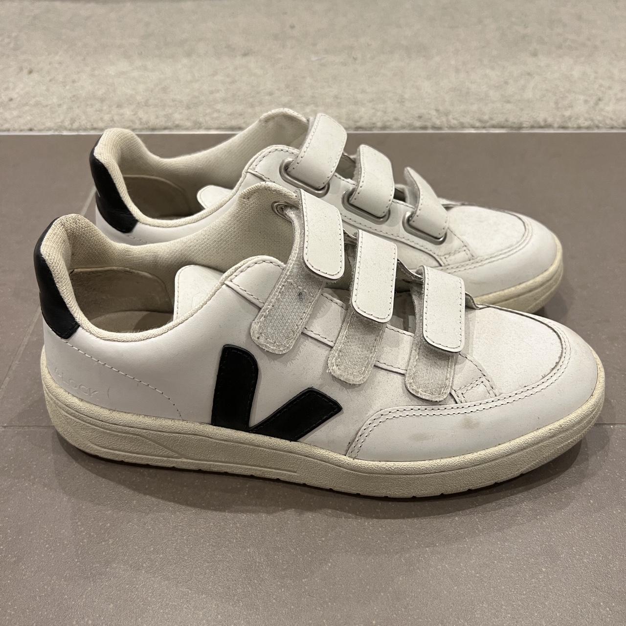 veja velcro sneakers used size EU 37 apc cdg. Depop