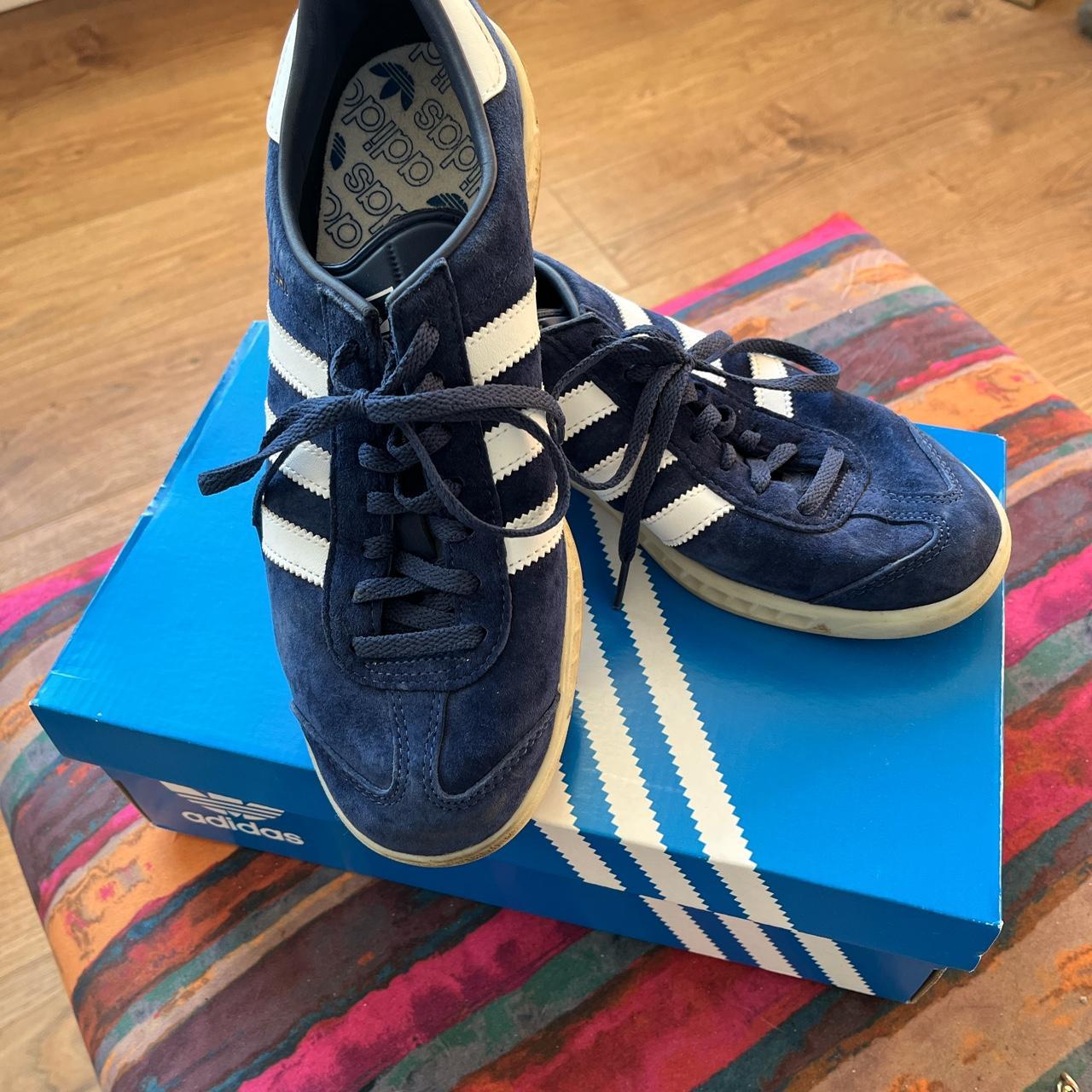 Adidas Hamburg. City series MMXX. Blue with white... - Depop