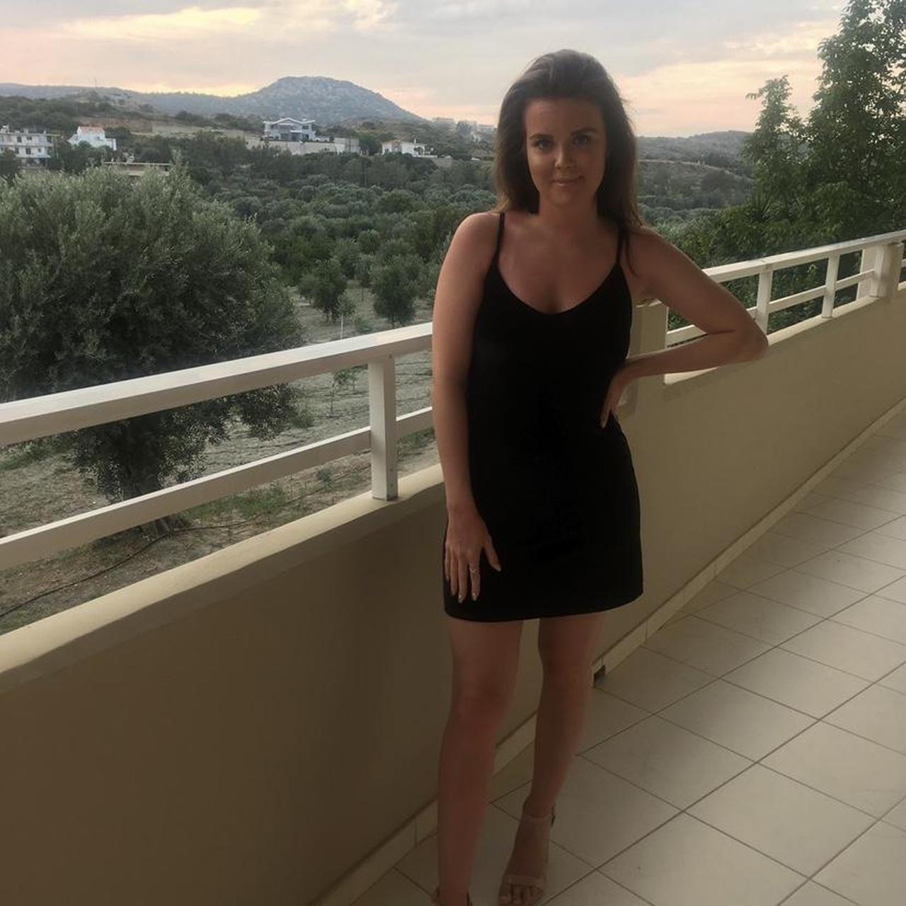 Brandy Melville black satin dress Great condition Depop