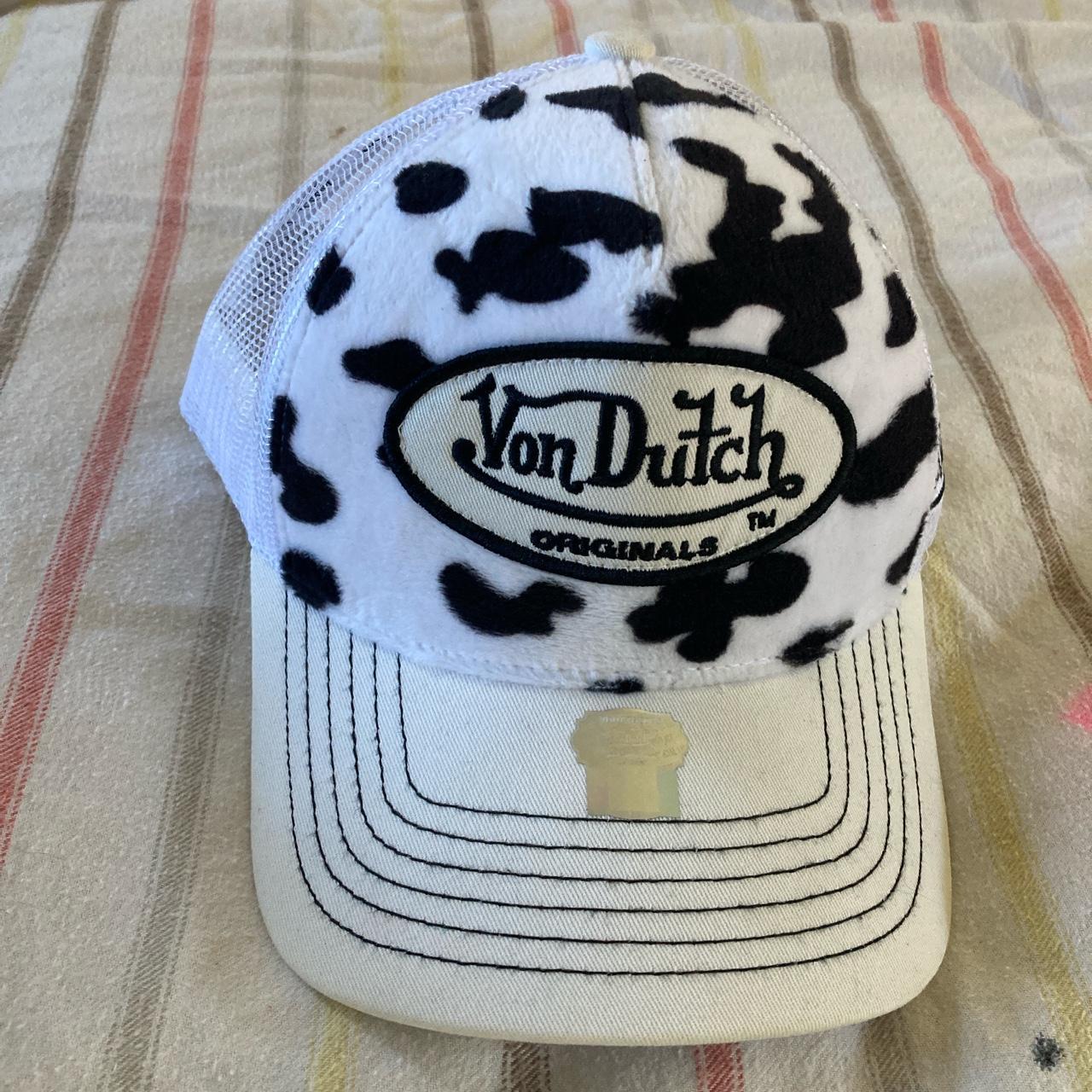 Vintage Black and White Von Dutch Cap / Von Dutch Cap / Von Dutch