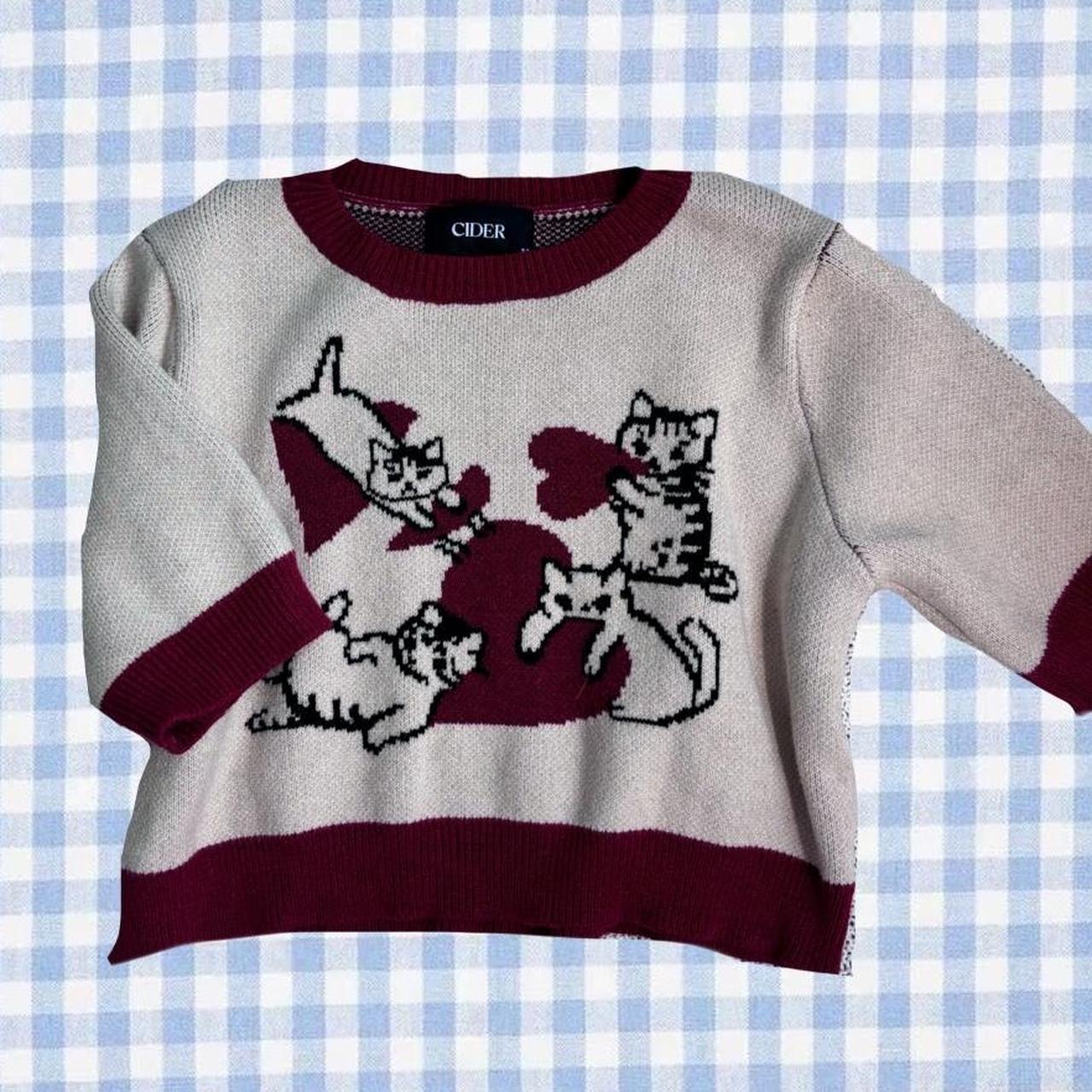 cider cat sweater. worn once! Depop