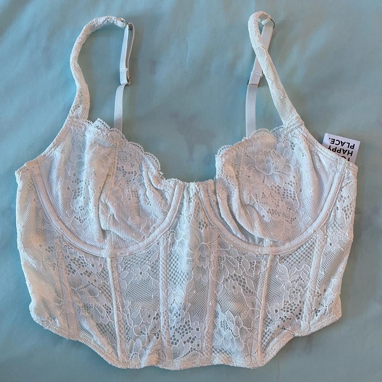 Gilly Hicks Lace Corset Bra Top - SEND OFFERS! - - Depop