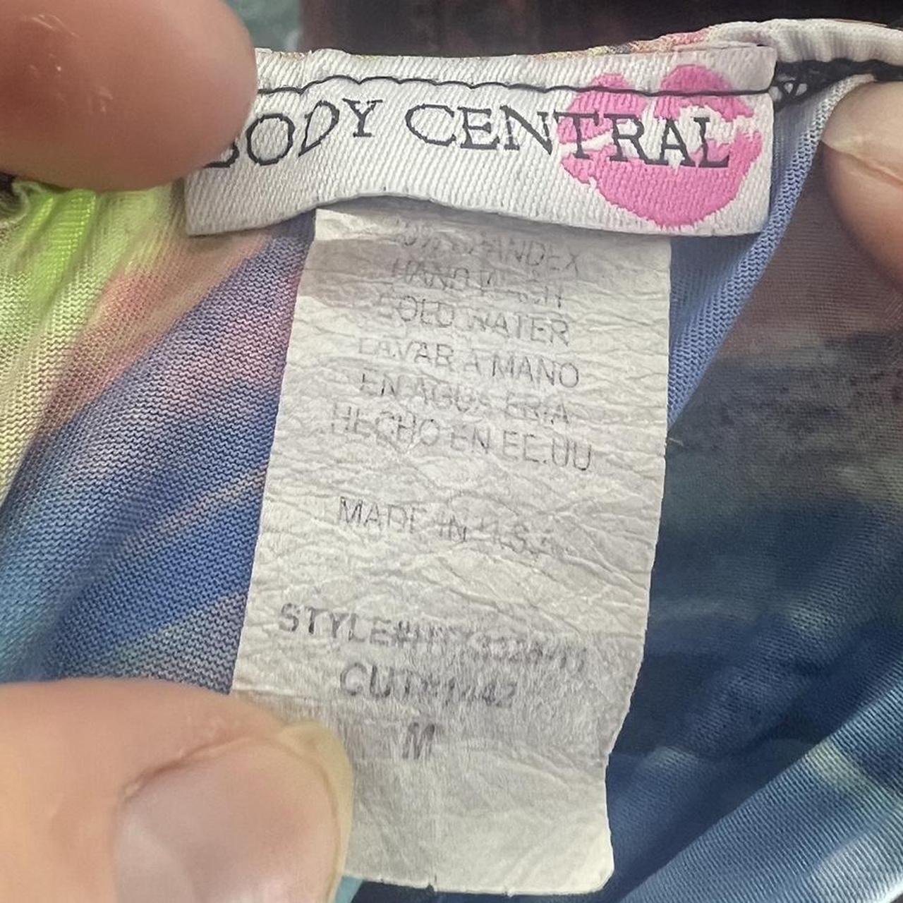 Body Central Women's Blue and Green Vest Depop