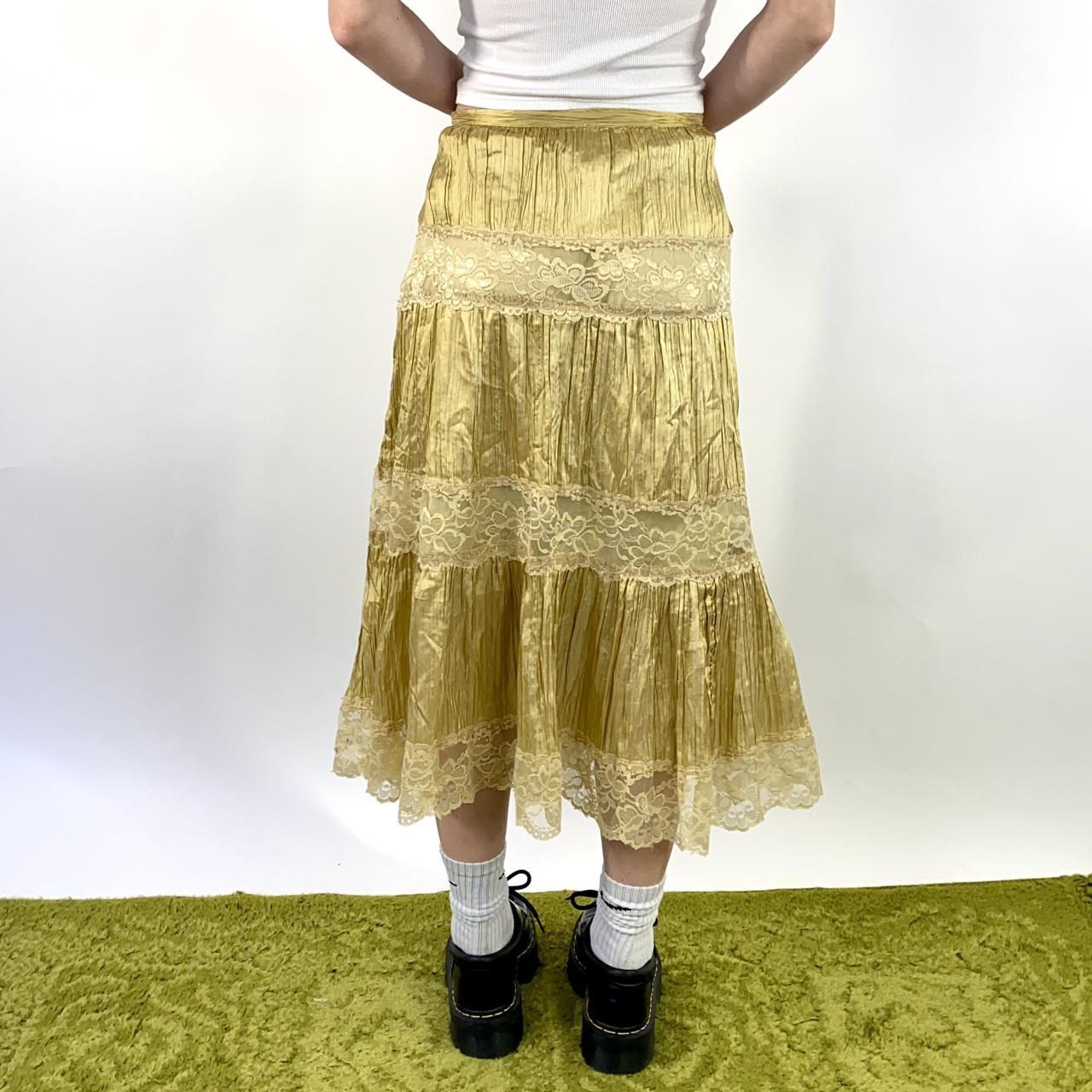 John Paul Richard Women's Gold and Tan Skirt (3)