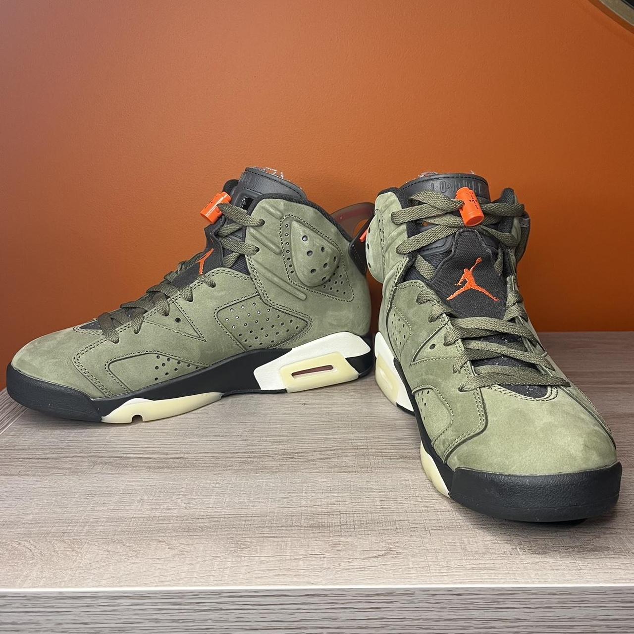 Jordan travis Scott Worn once yellow Depop