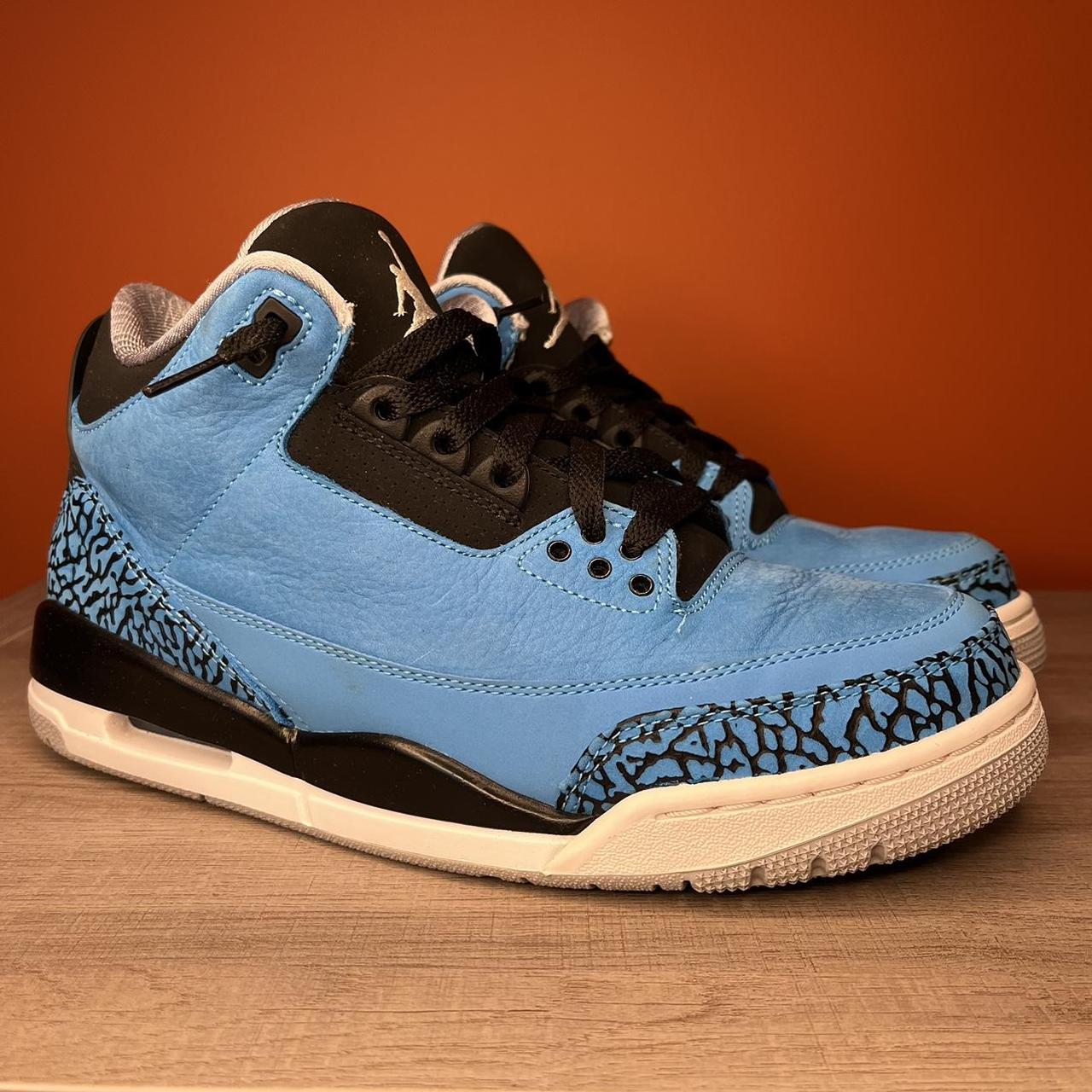 2014 Jordan 3 powder blue Worn twice Depop