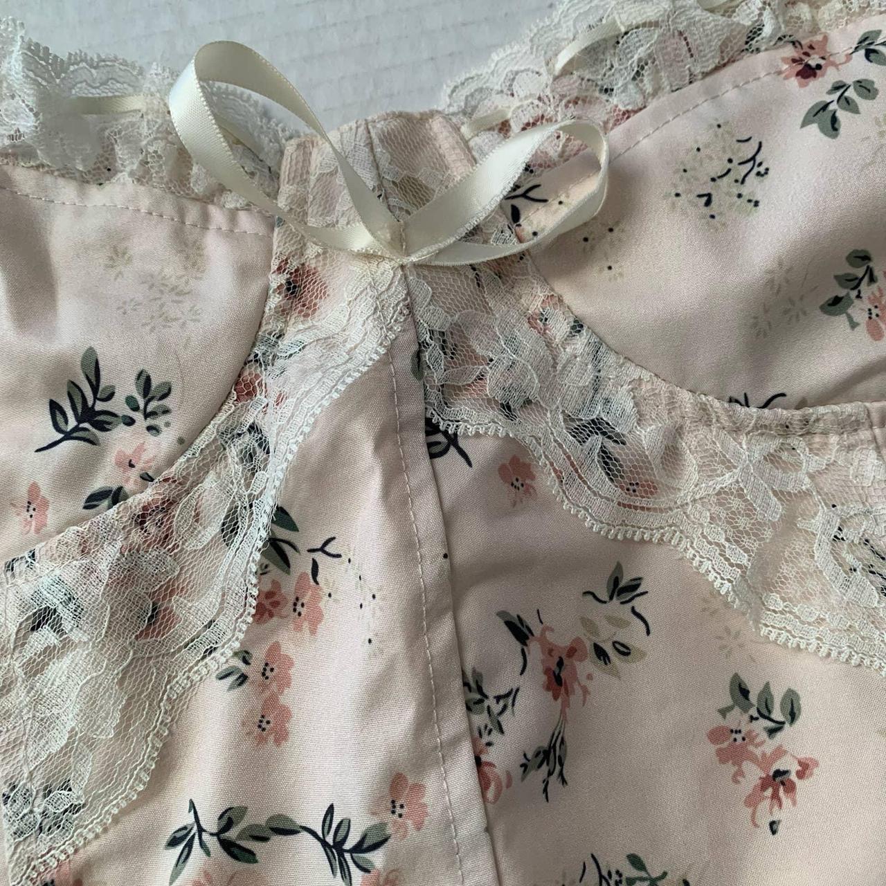 Cider Floral Bustier Lace Coquette Crop Top Size XL... - Depop