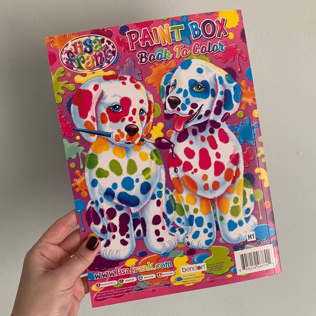 Lisa Frank Paint Box Book to color Spotty Dotty... - Depop