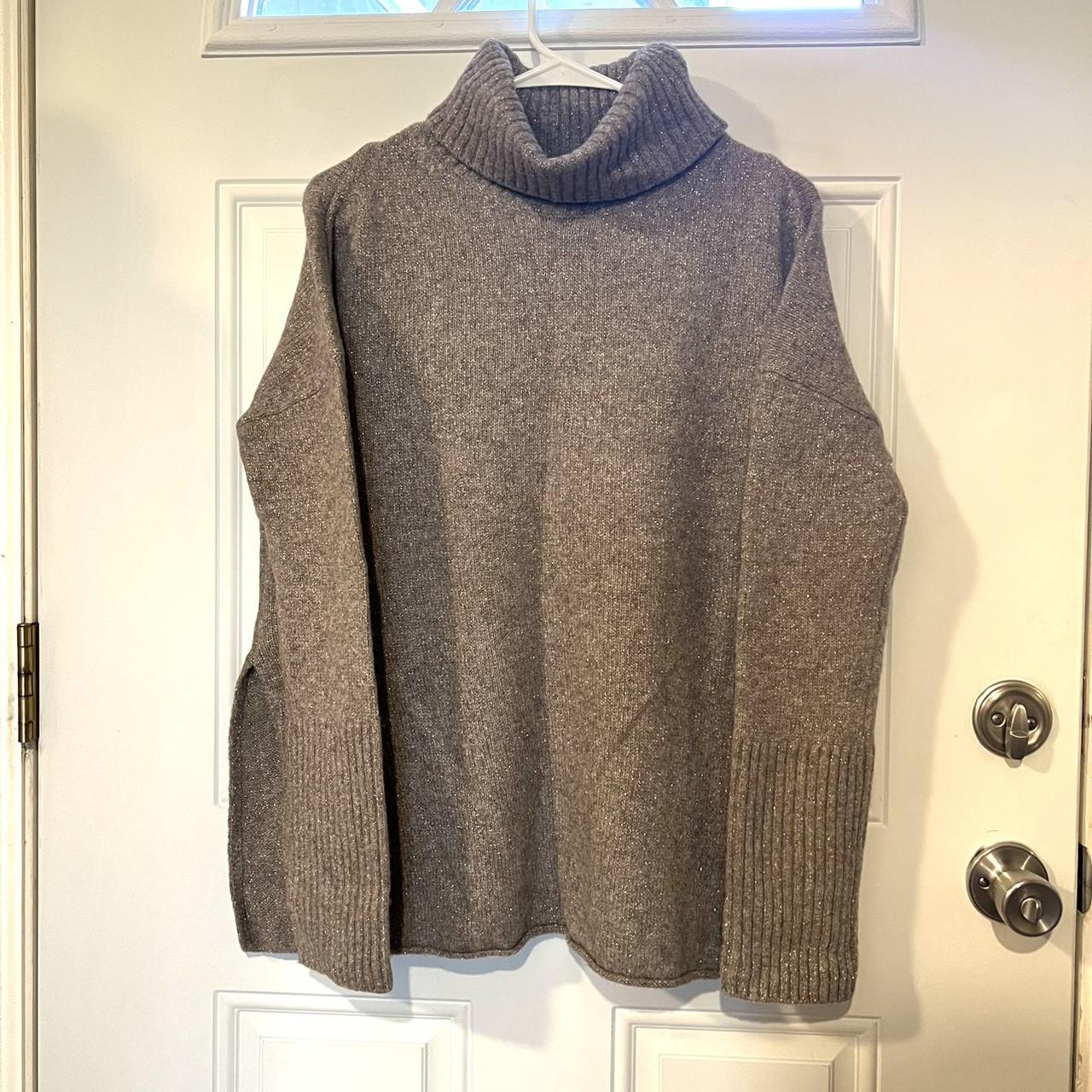 All Saints Shimmer Wool Sweater Rubbing turtleneck... - Depop