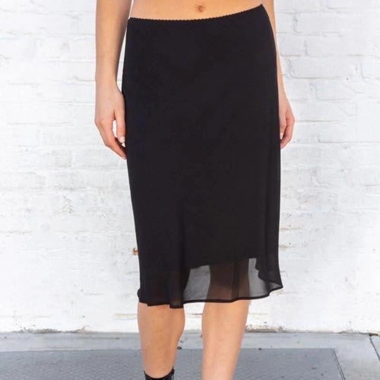 Brandy Melville Black Midi Skirt Depop