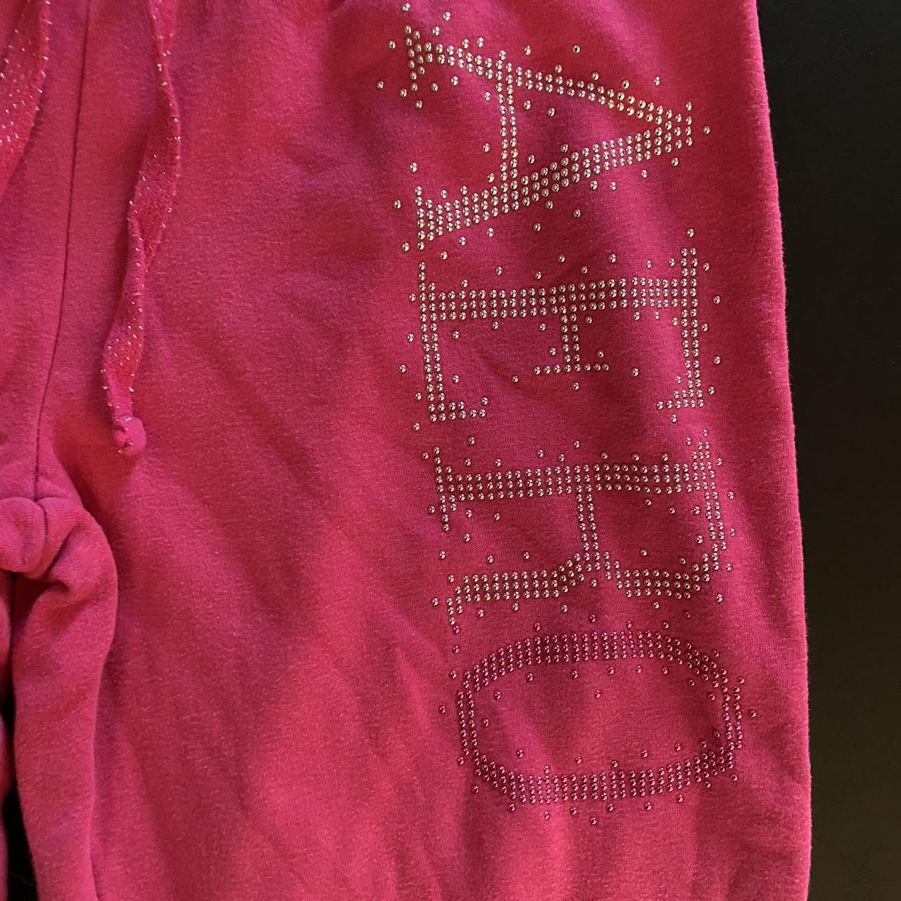 Super cute hot pink bedazzled aero sweats!... - Depop