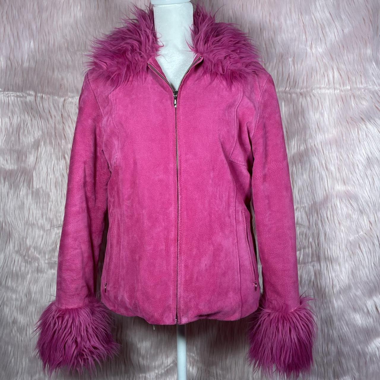 Wilsons Leather Maxima pink suede faux fur lined | Depop