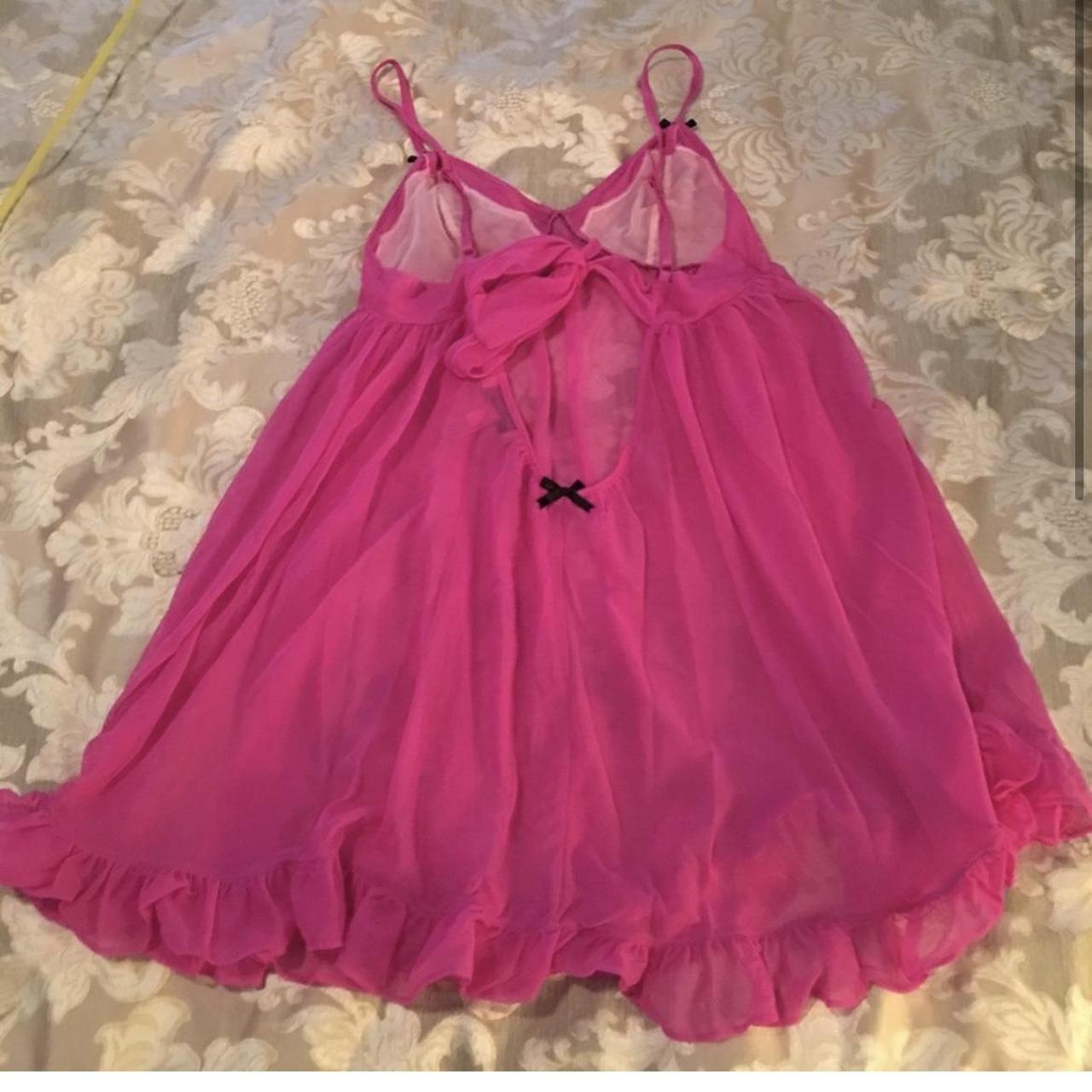 Betsey Johnson babydoll slip dress Sheer So cute... - Depop