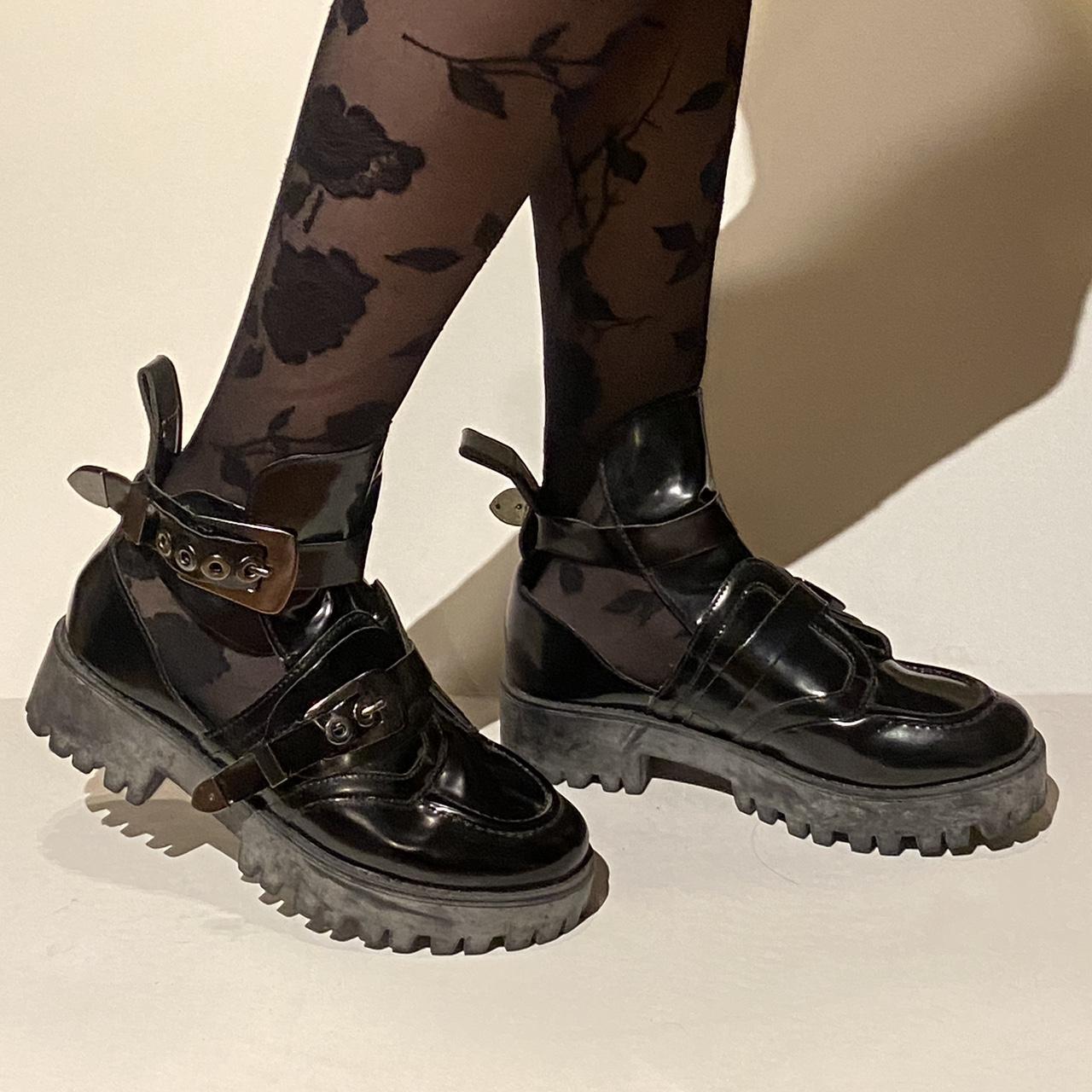platform goth sneakers