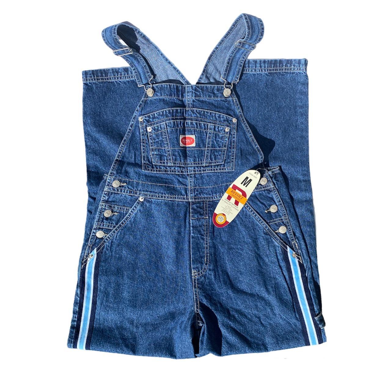 Baby Blue Overalls The Coolest Revolt Denim... - Depop