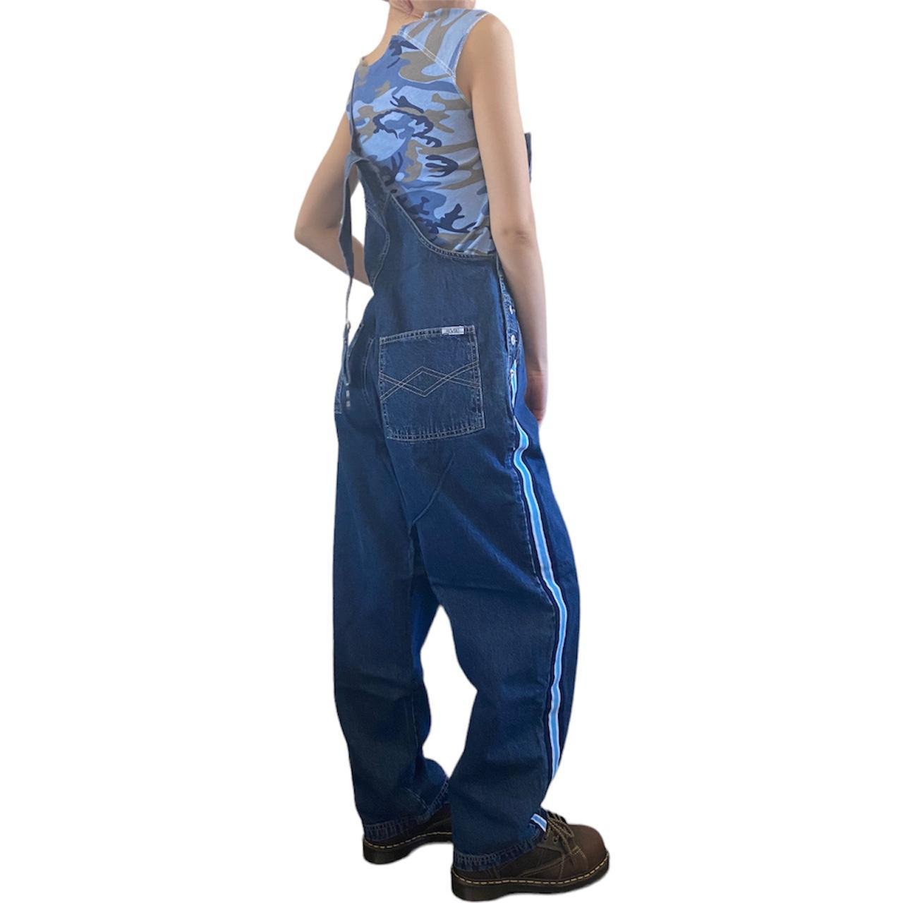Baby Blue Overalls The coolest Revolt denim... Depop