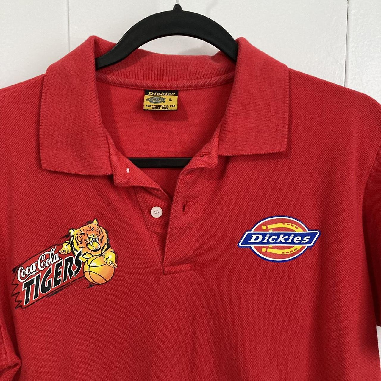 Red Dickies Coca Cola Tigers basketball coach
