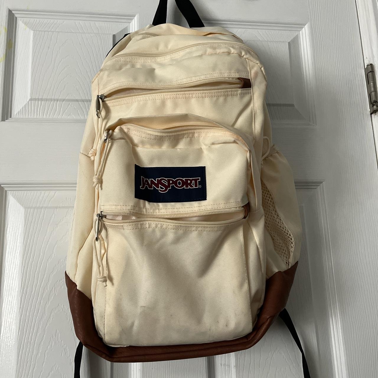 Jansport Women's Yellow and Cream Accessory | Depop