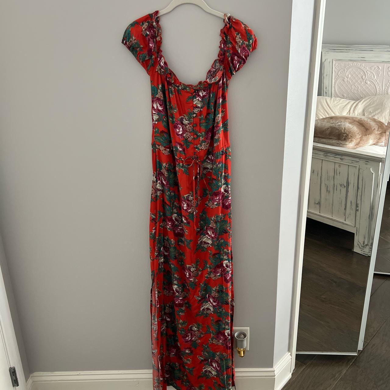 Women's Red and Purple Dress | Depop