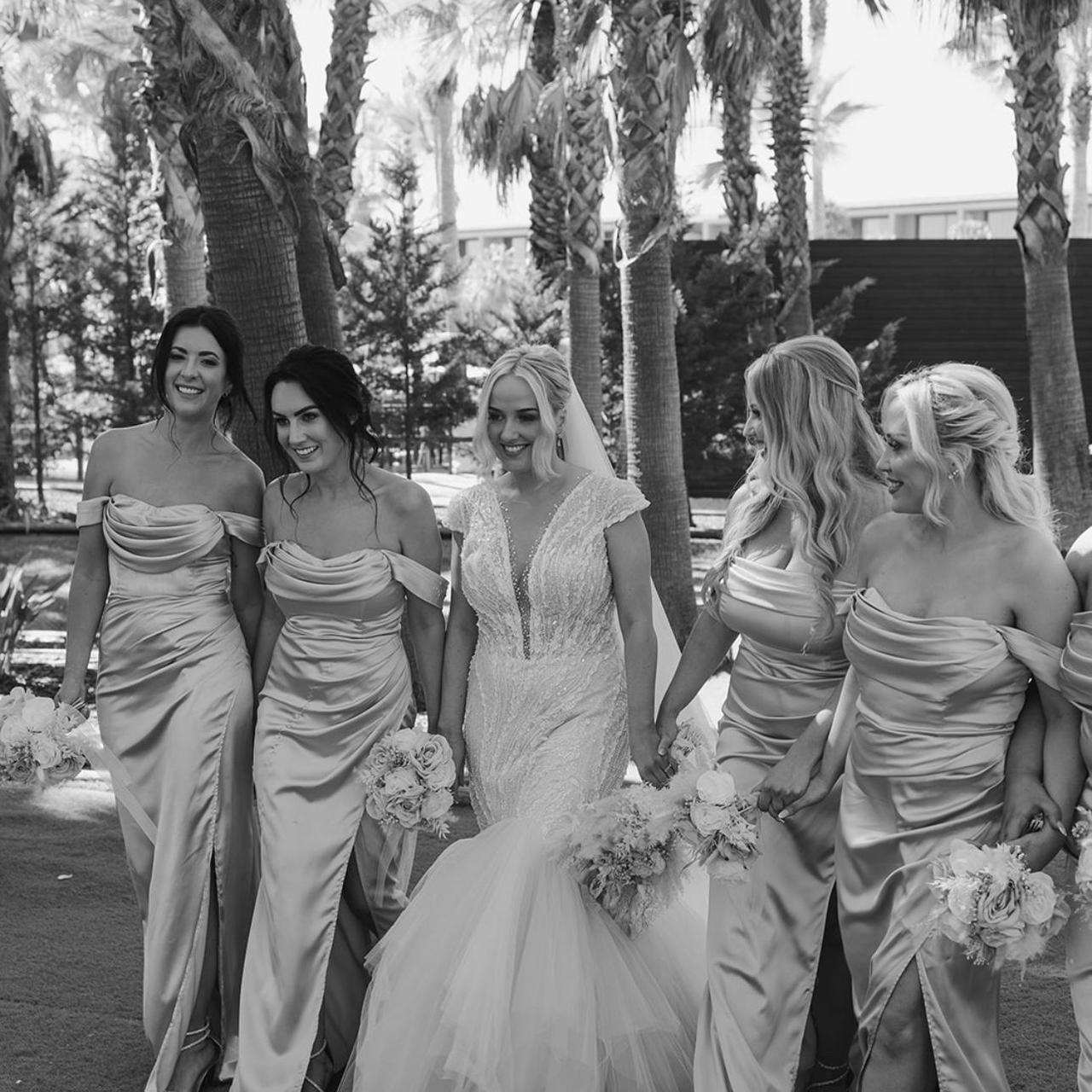 Bridesmaid Wedding Dress With Vans Off The Shoulder Champagne