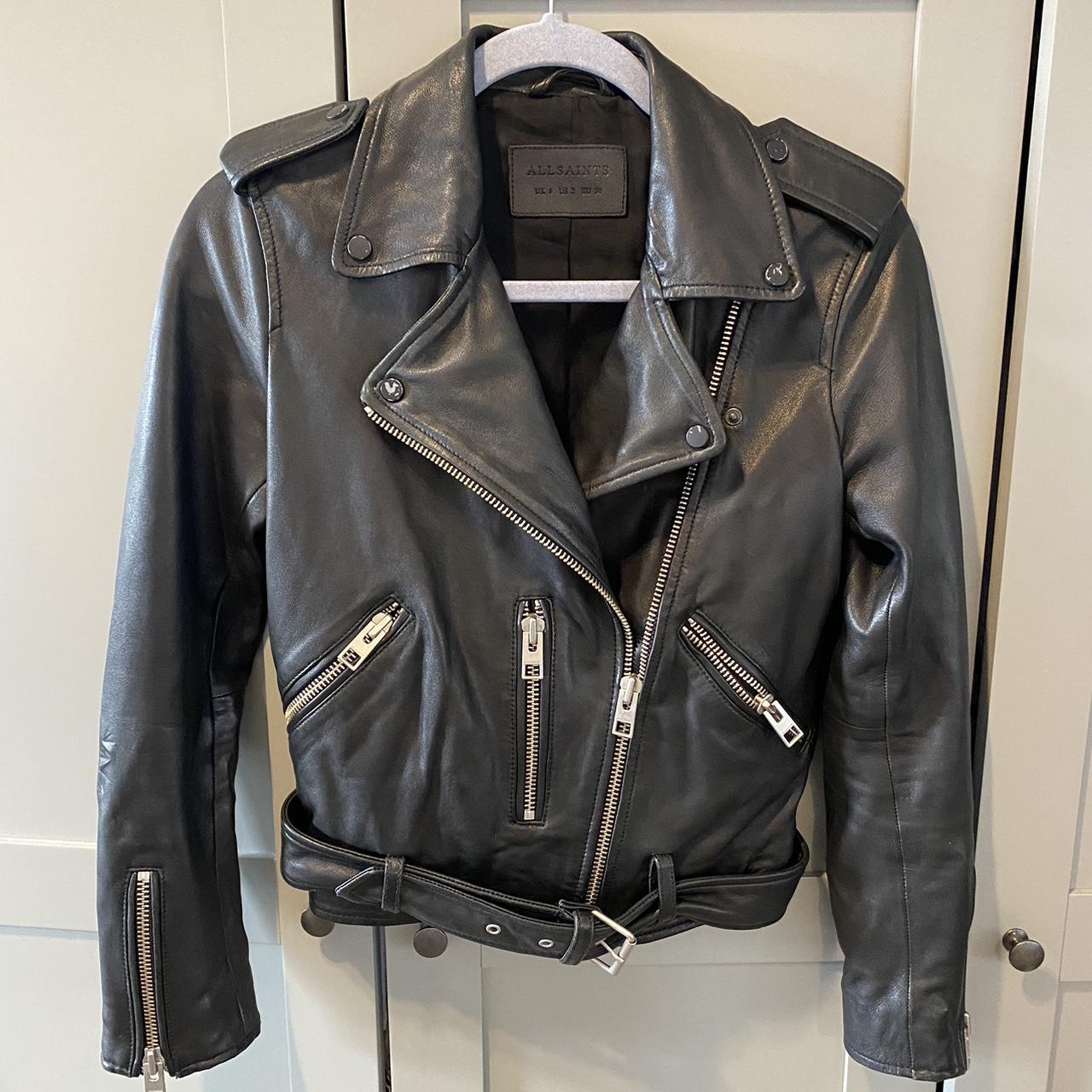 All saints kahawa leather newest jacket