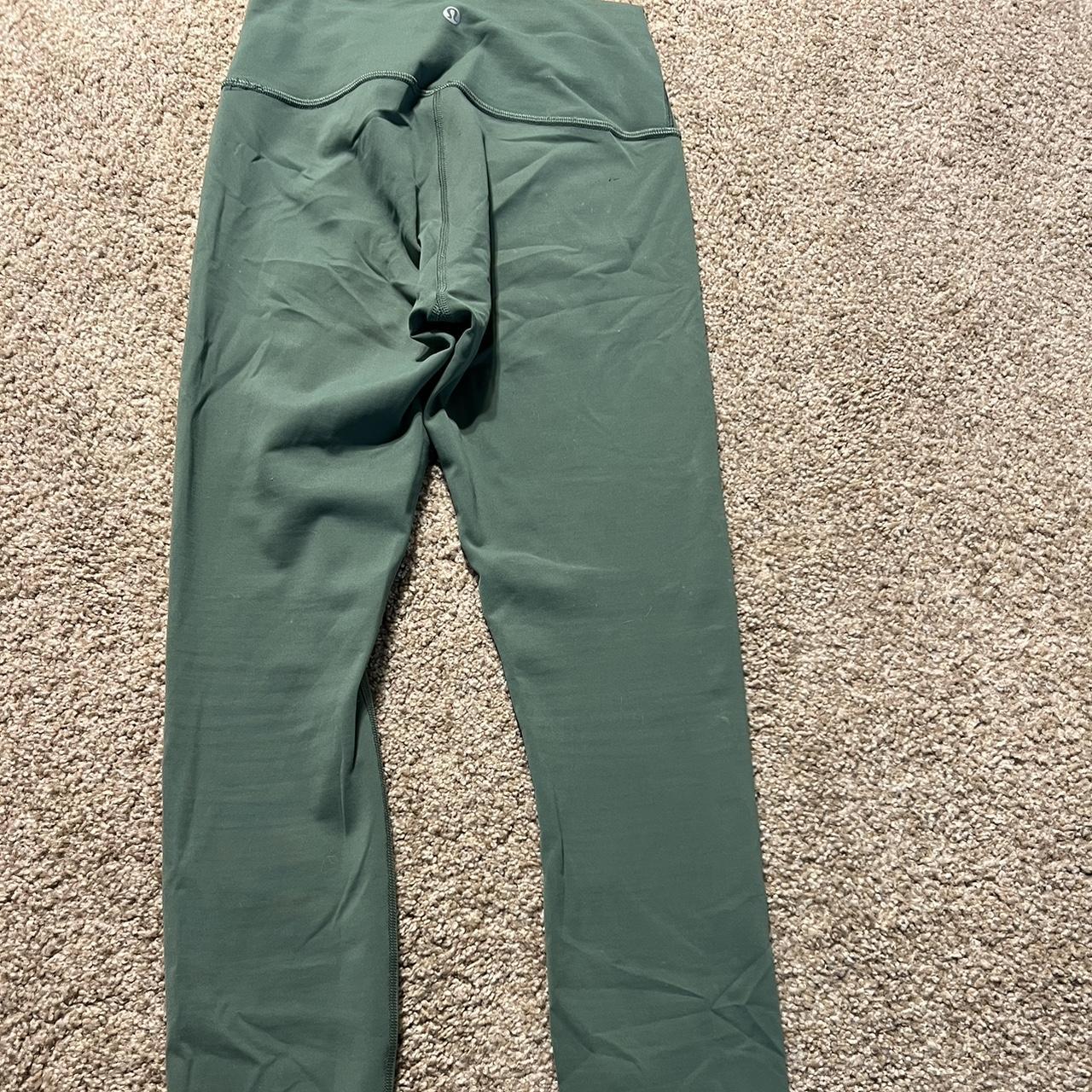 Lululemon Wunder Train Leggings 25” Algae Green Size - Depop