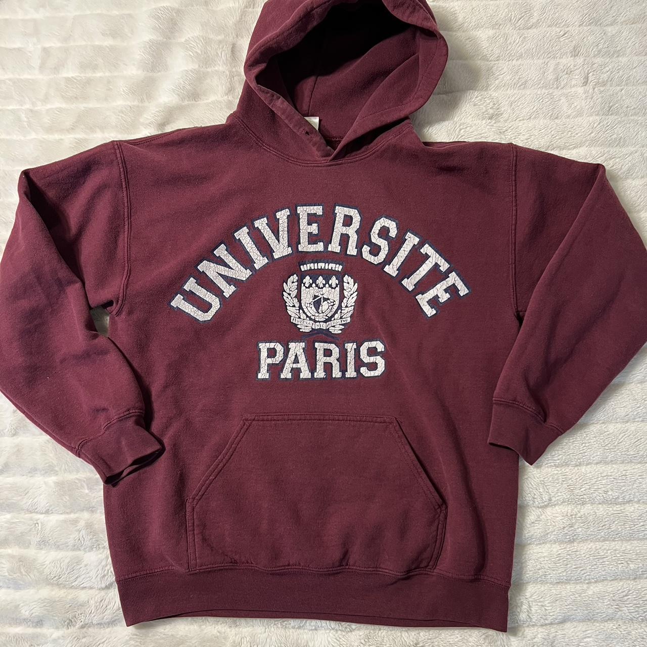 Maroon hoodie best sale with white strings