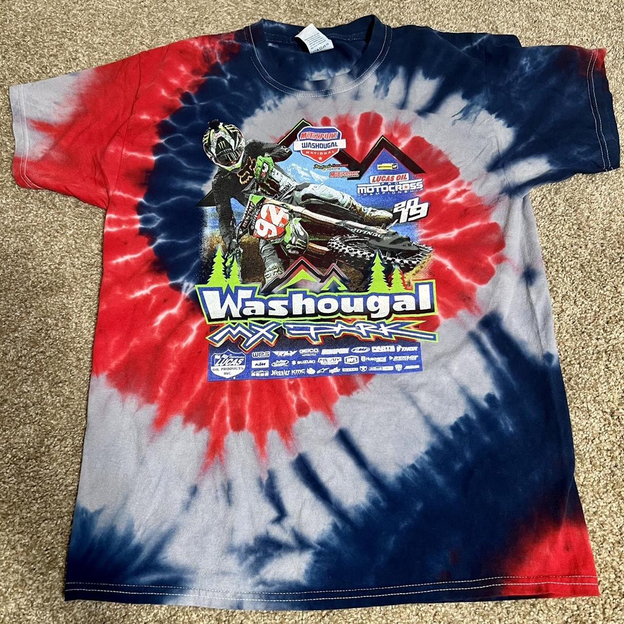 Washougal Lucas Oil motocross National MX Park 2019 Tie Dye Youth 2024 Large Tee