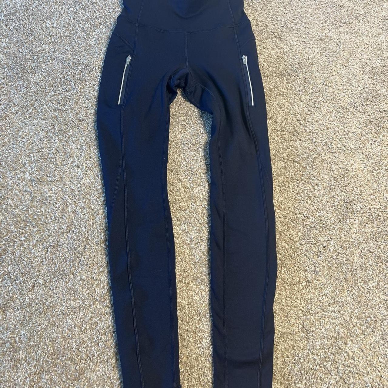 Athleta Primaloft Ridge Fleece Lined Navy Tight. Depop