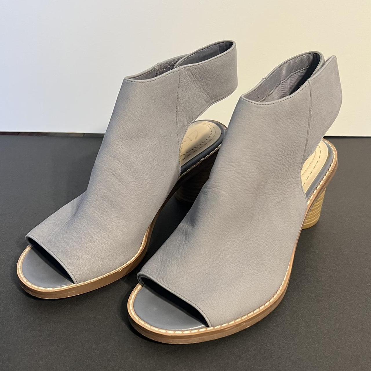 Clarks peep hot sale toe booties