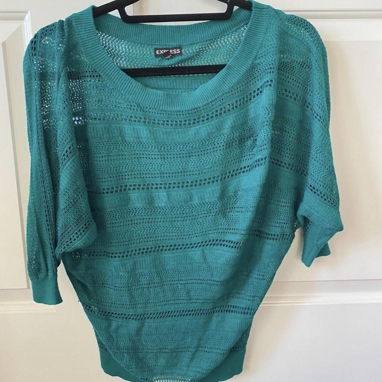 Express shop green sweater