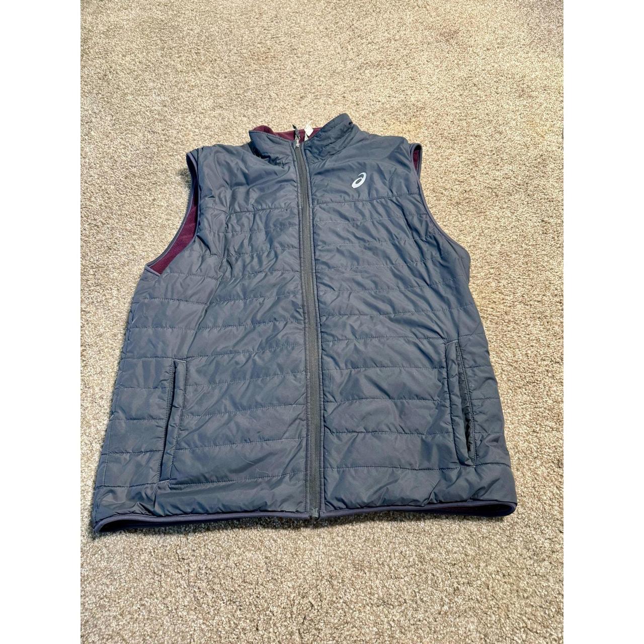 ASICS Men's Vest Grey XL – ASICS Men's Gray Full-Zip