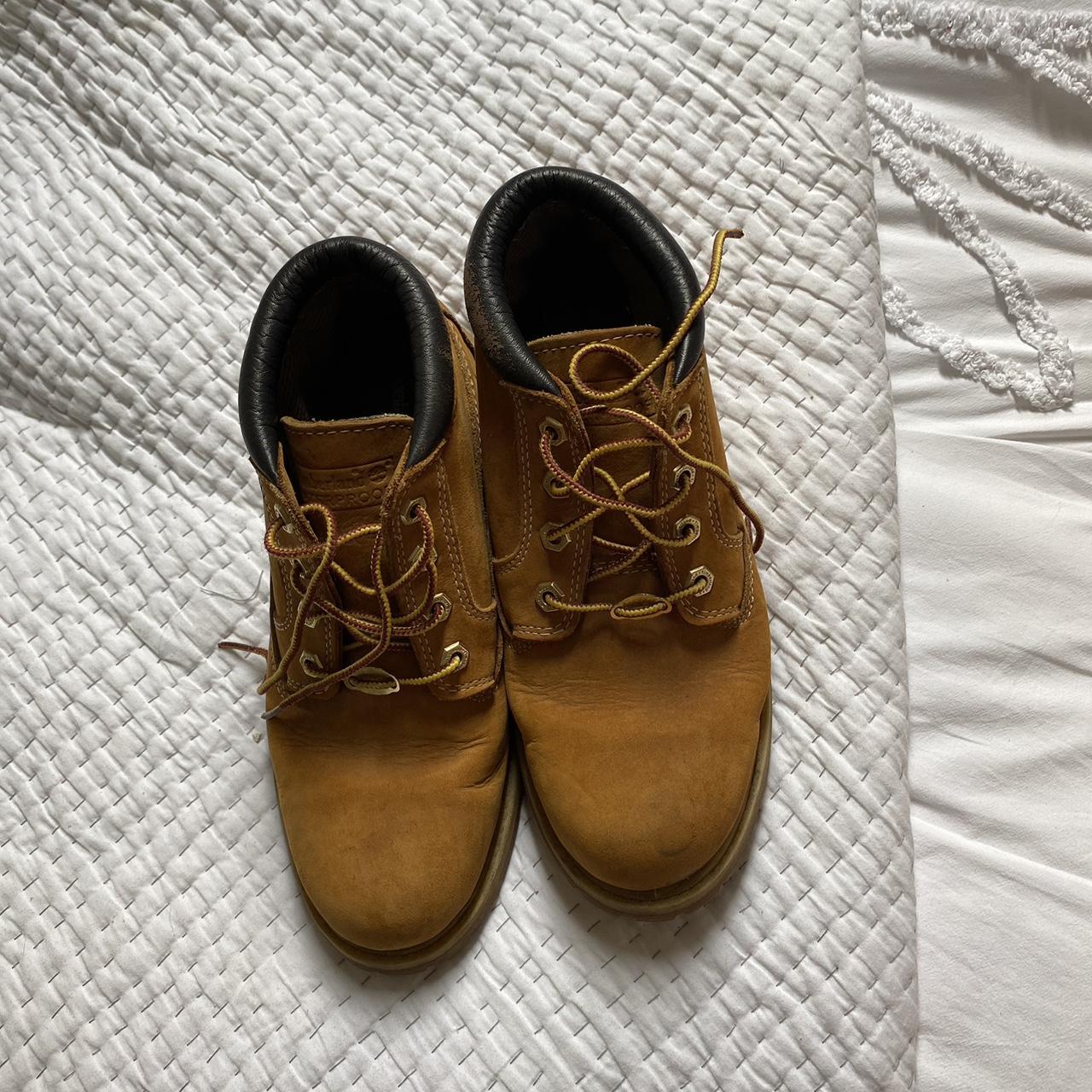 Low rise timberland boots Worn a handful of... - Depop